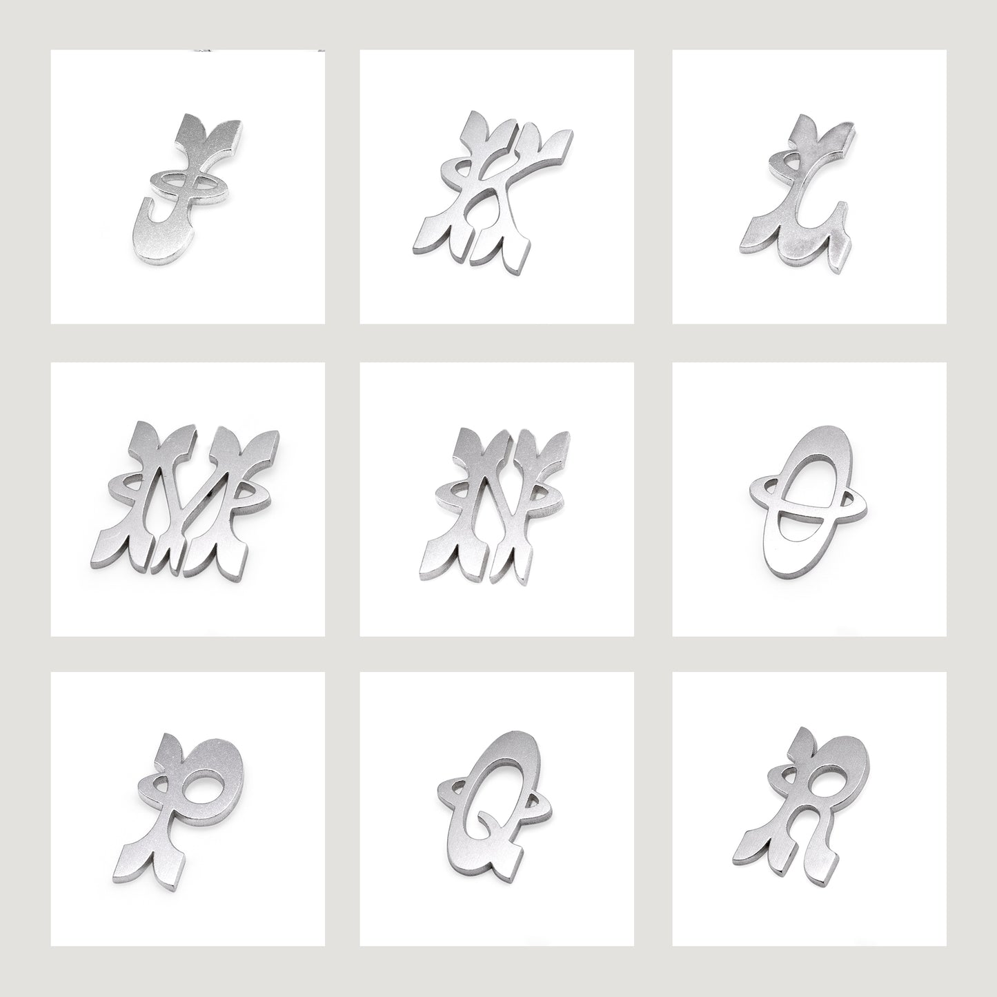 Initial Stud Earrings