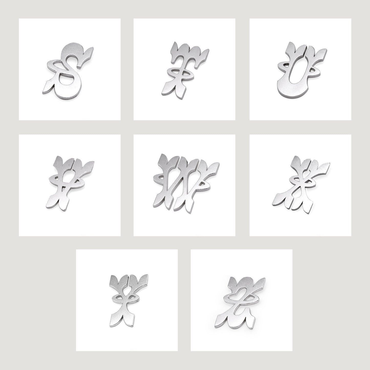Initial Stud Earrings