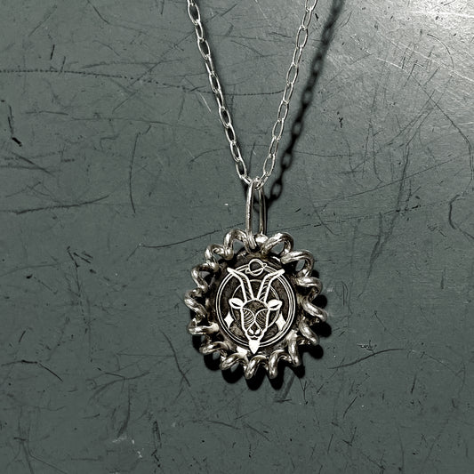 Capricorn Medallion Necklace