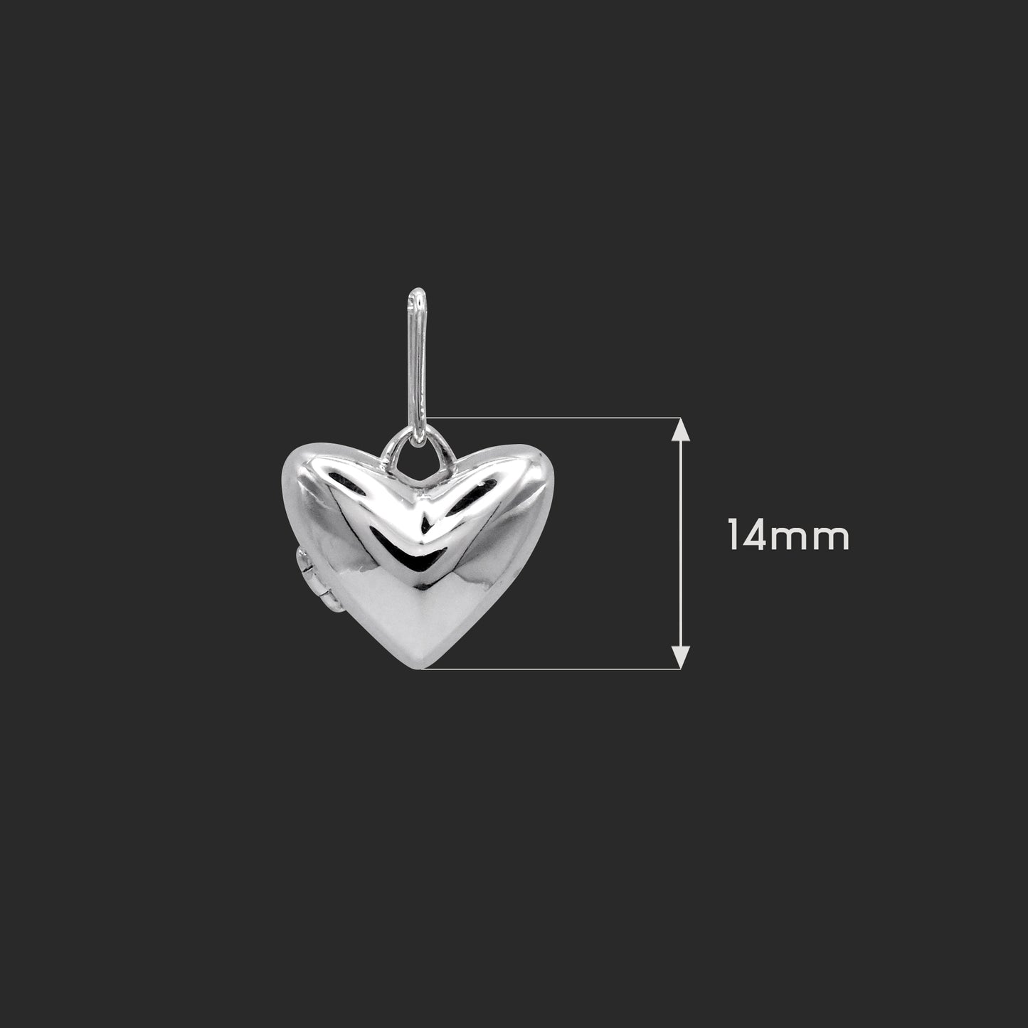 Initial Heart Locket Necklace