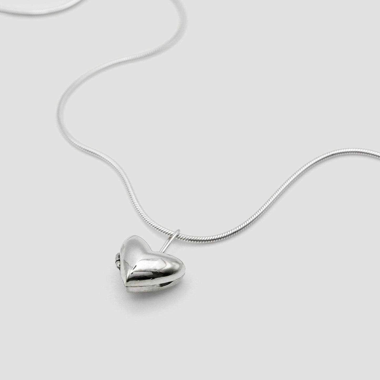 Initial Heart Locket Necklace