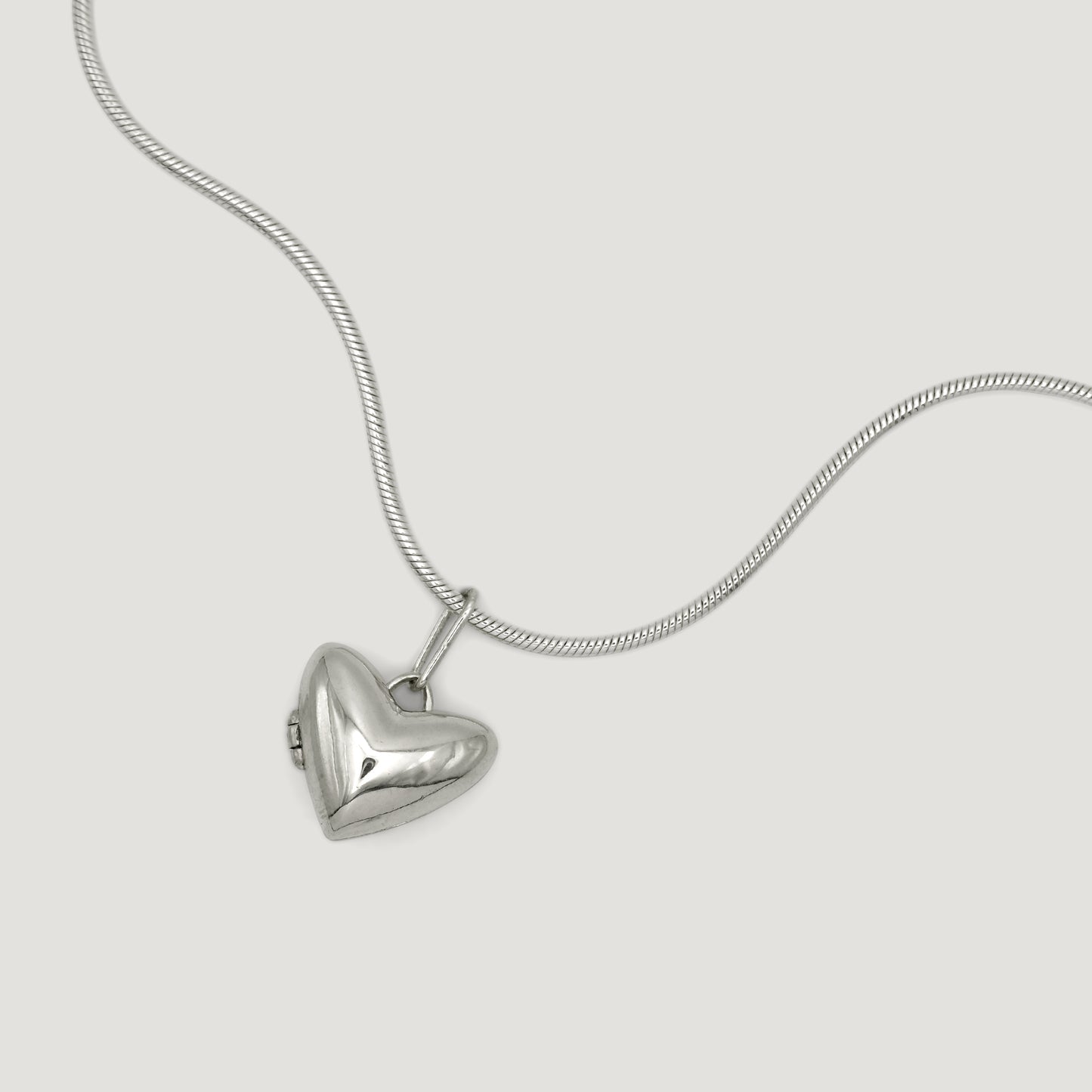 Initial Heart Locket Necklace