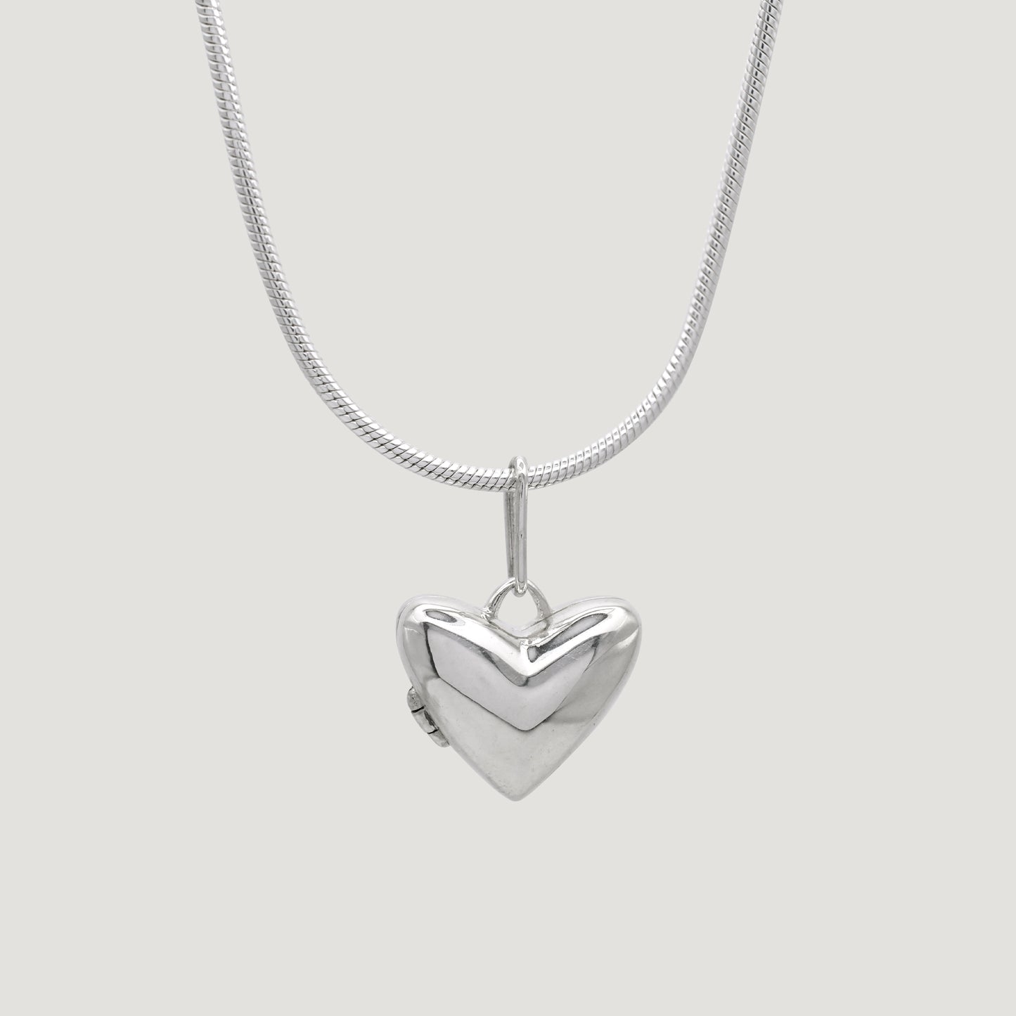 Initial Heart Locket Necklace