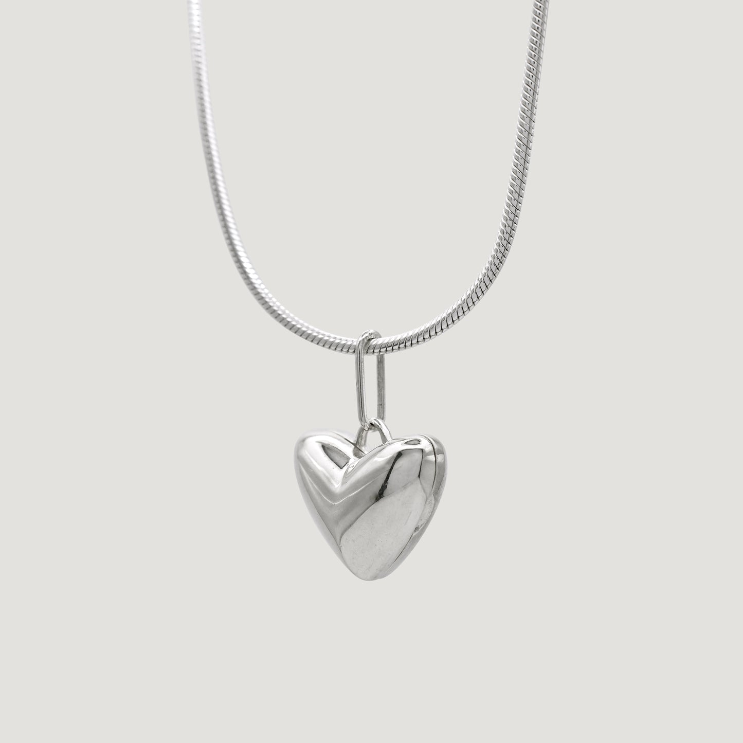 Initial Heart Locket Necklace