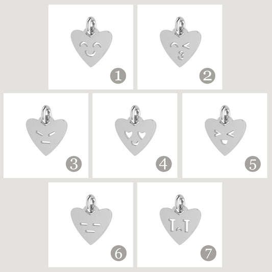 Heart Emoji Bracelet - Dangle Charms