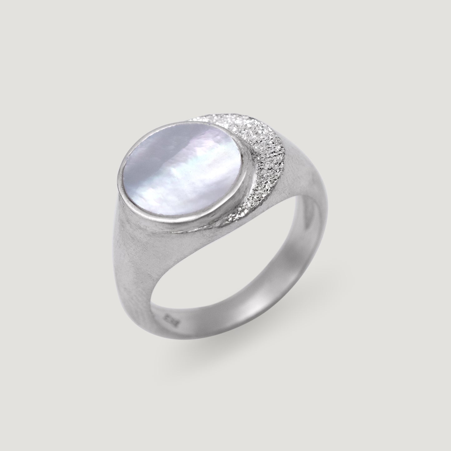 Moonlit Signet Ring
