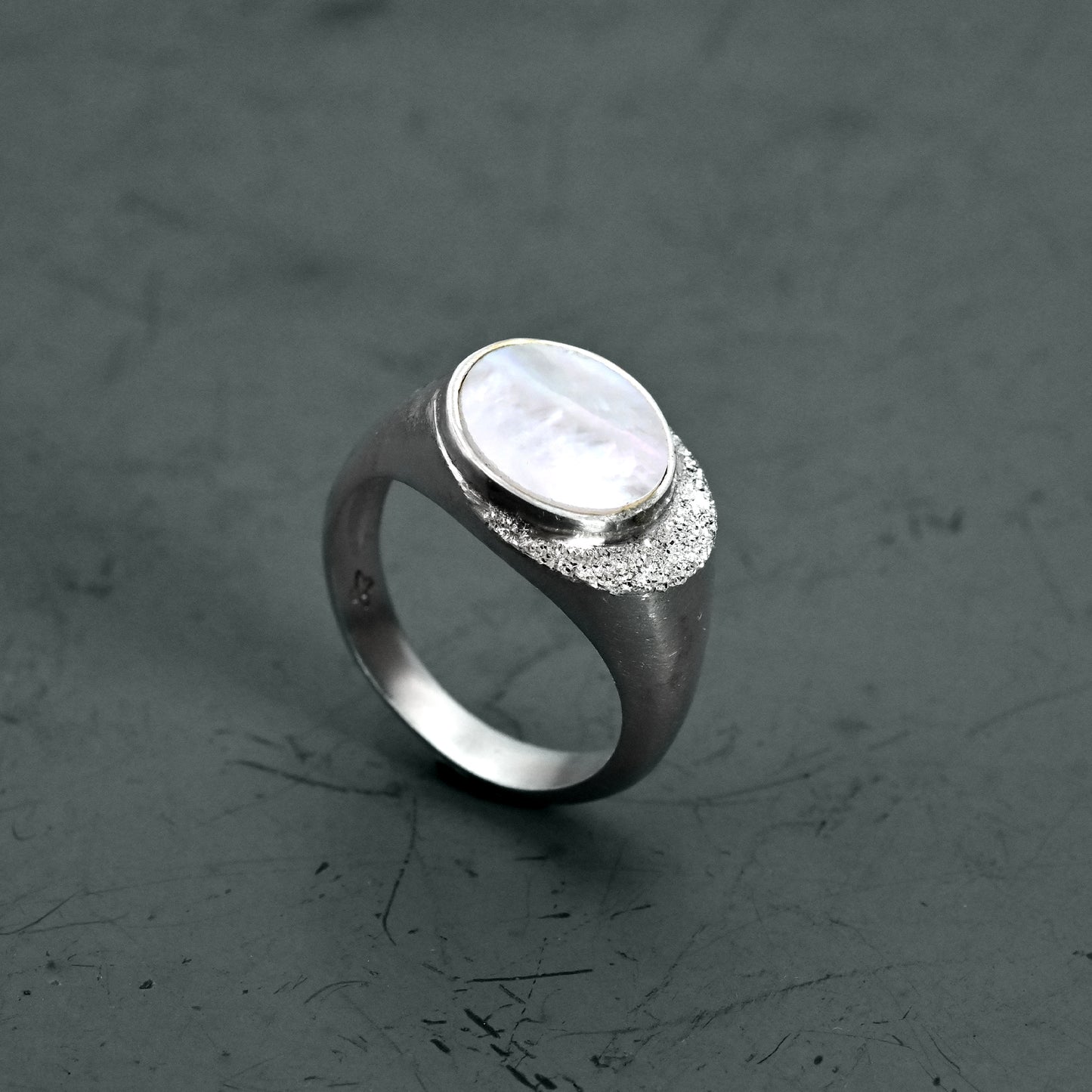 Moonlit Signet Ring