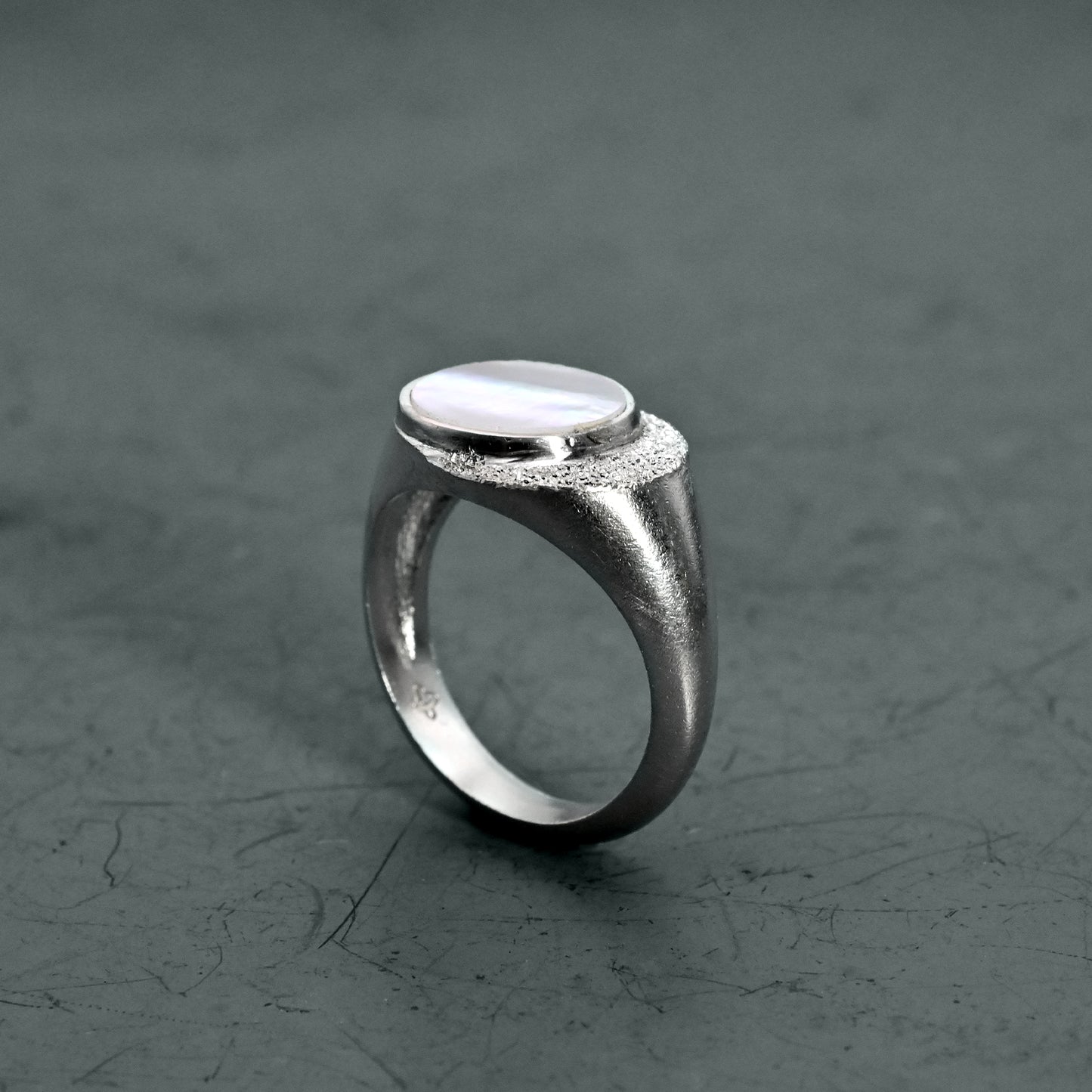 Moonlit Signet Ring