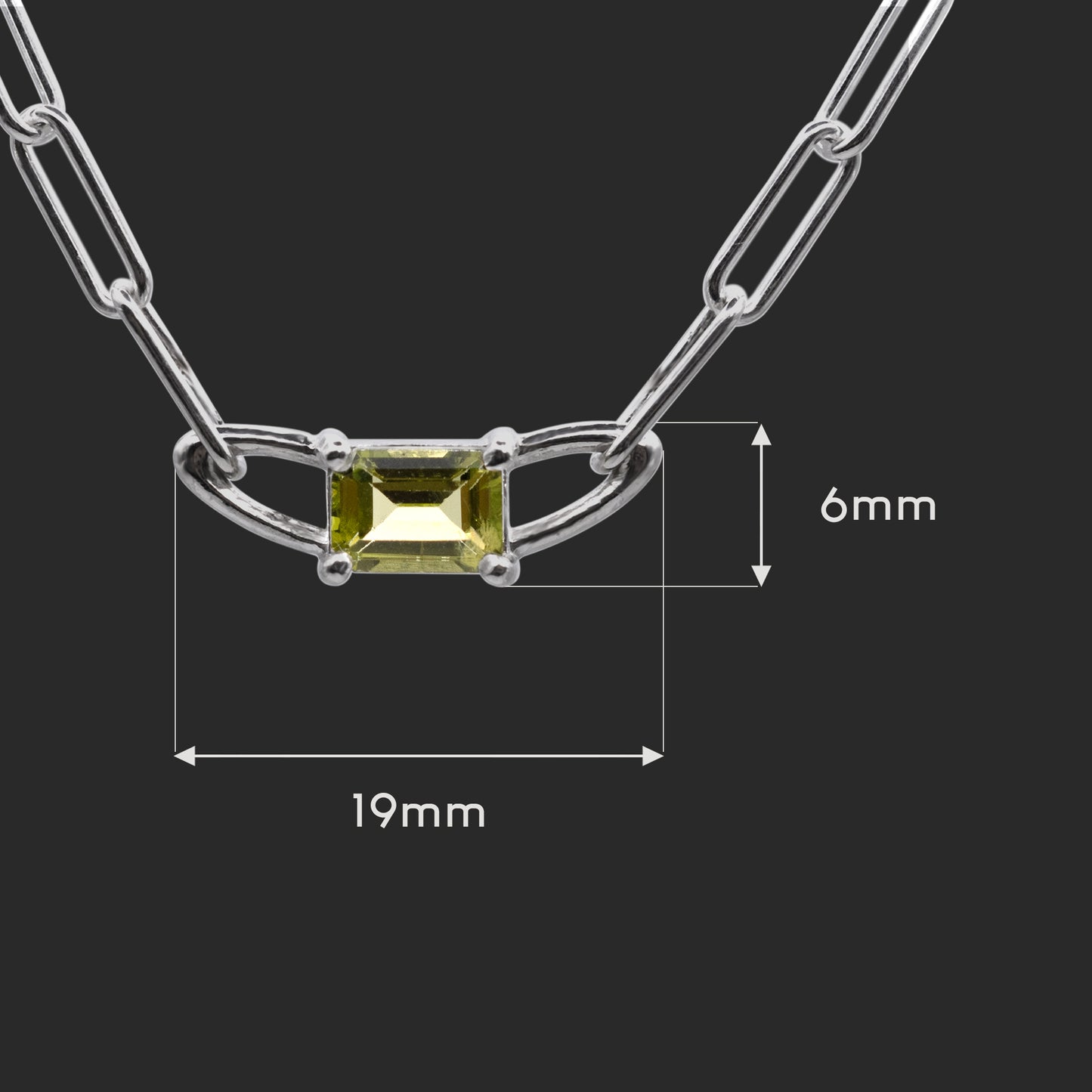 Olivine Chain Necklace