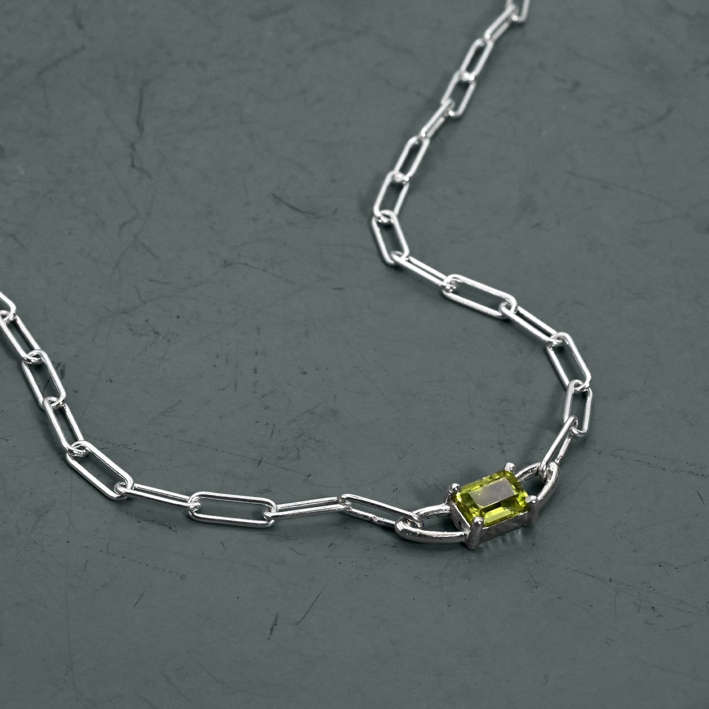Olivine Chain Necklace