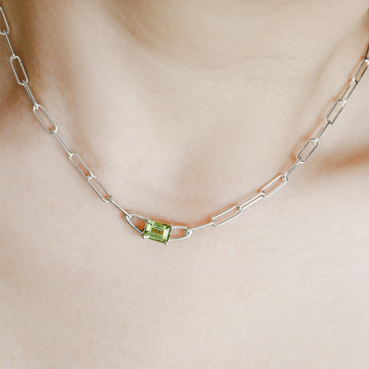 Olivine Chain Necklace
