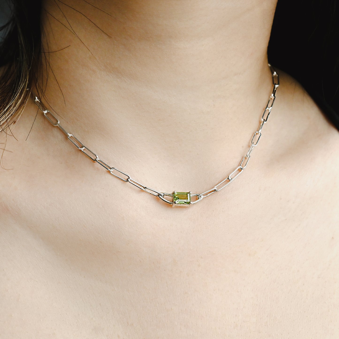 Olivine Chain Necklace