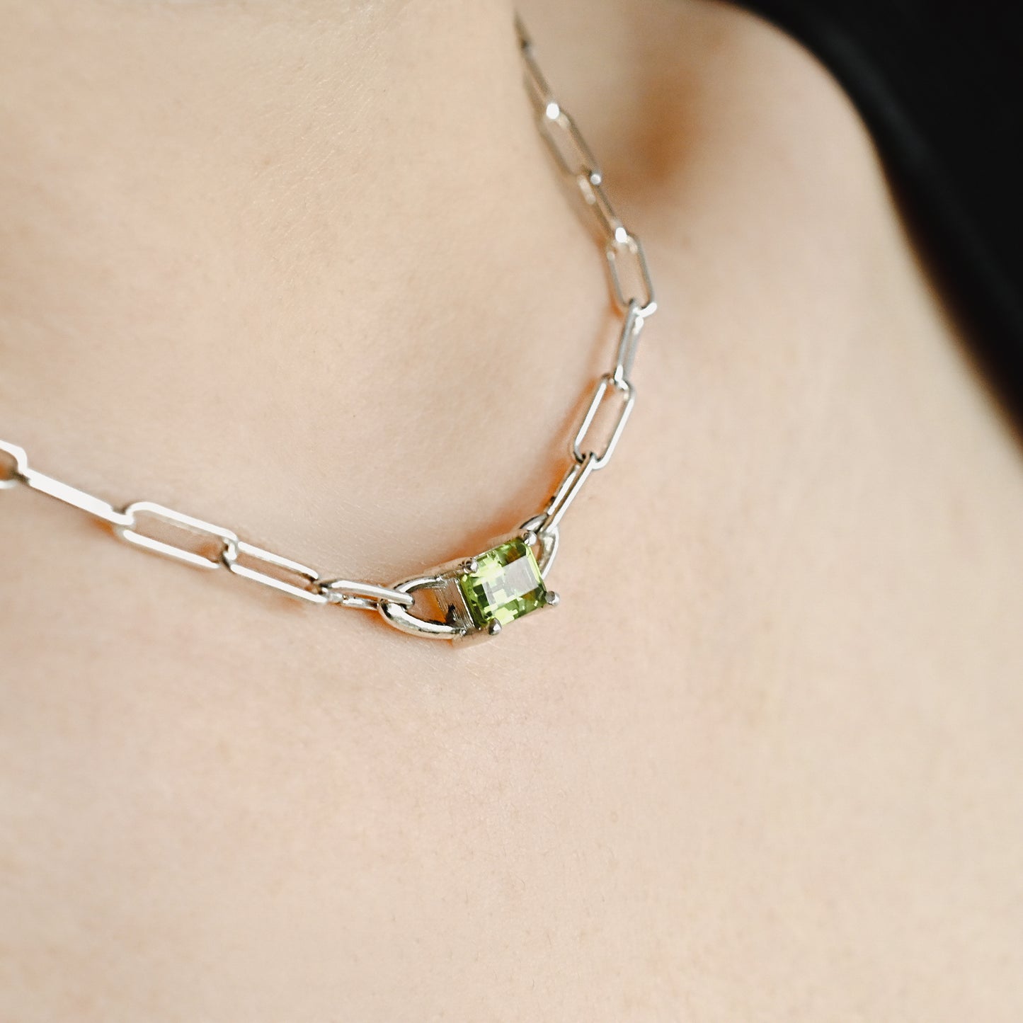 Olivine Chain Necklace