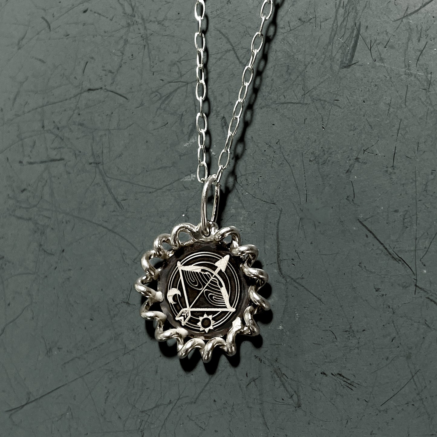 Sagittarius Medallion Necklace