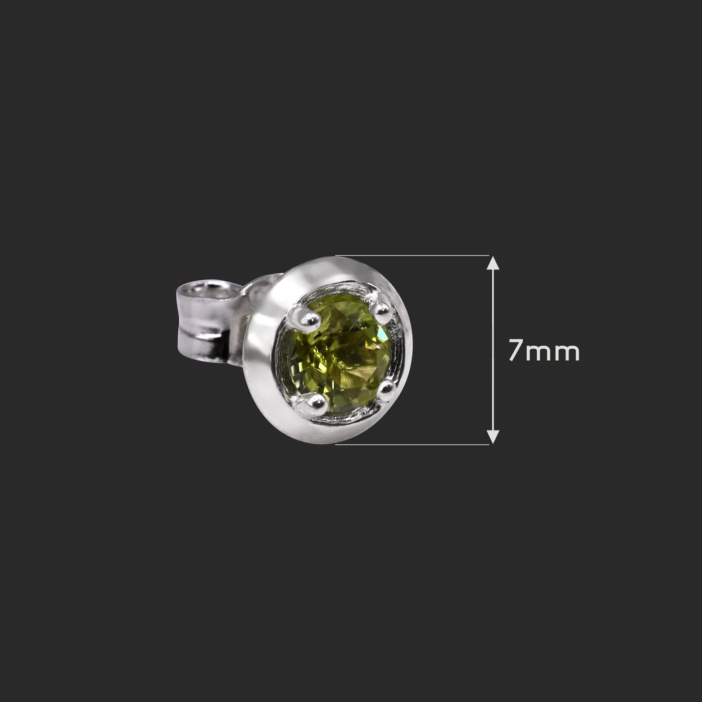 Nova Birthstone Stud Earrings