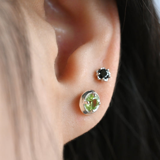 Nova Birthstone Stud Earrings