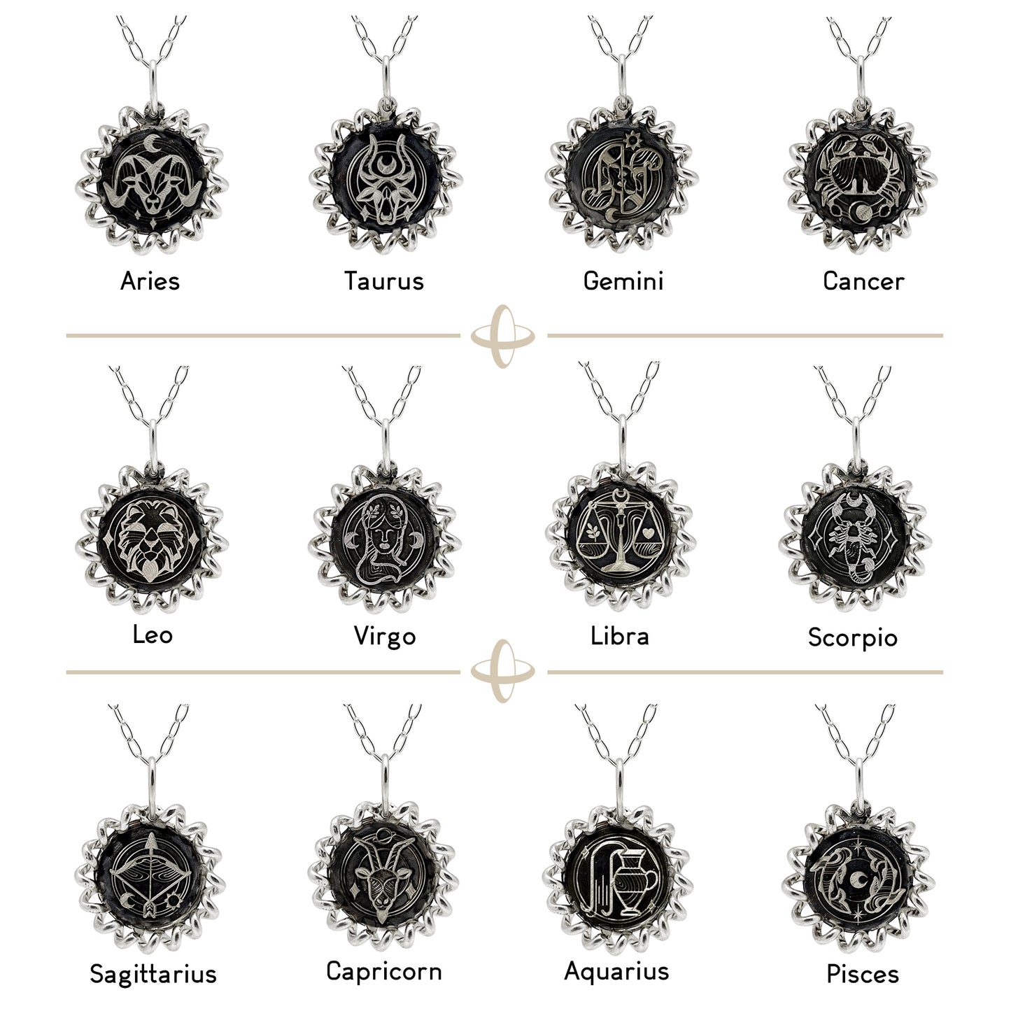 Aquarius Medallion Necklace