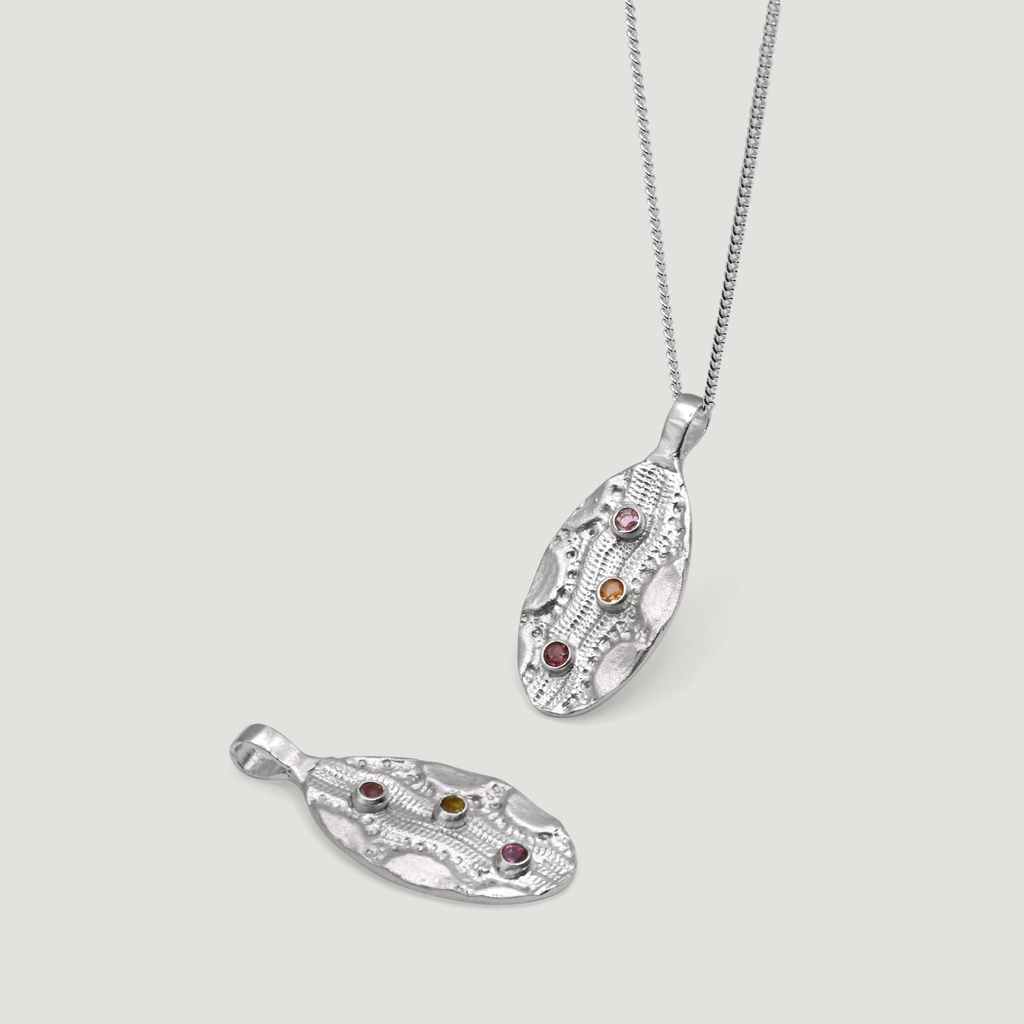 Trilo Tourmaline Pendant Necklace