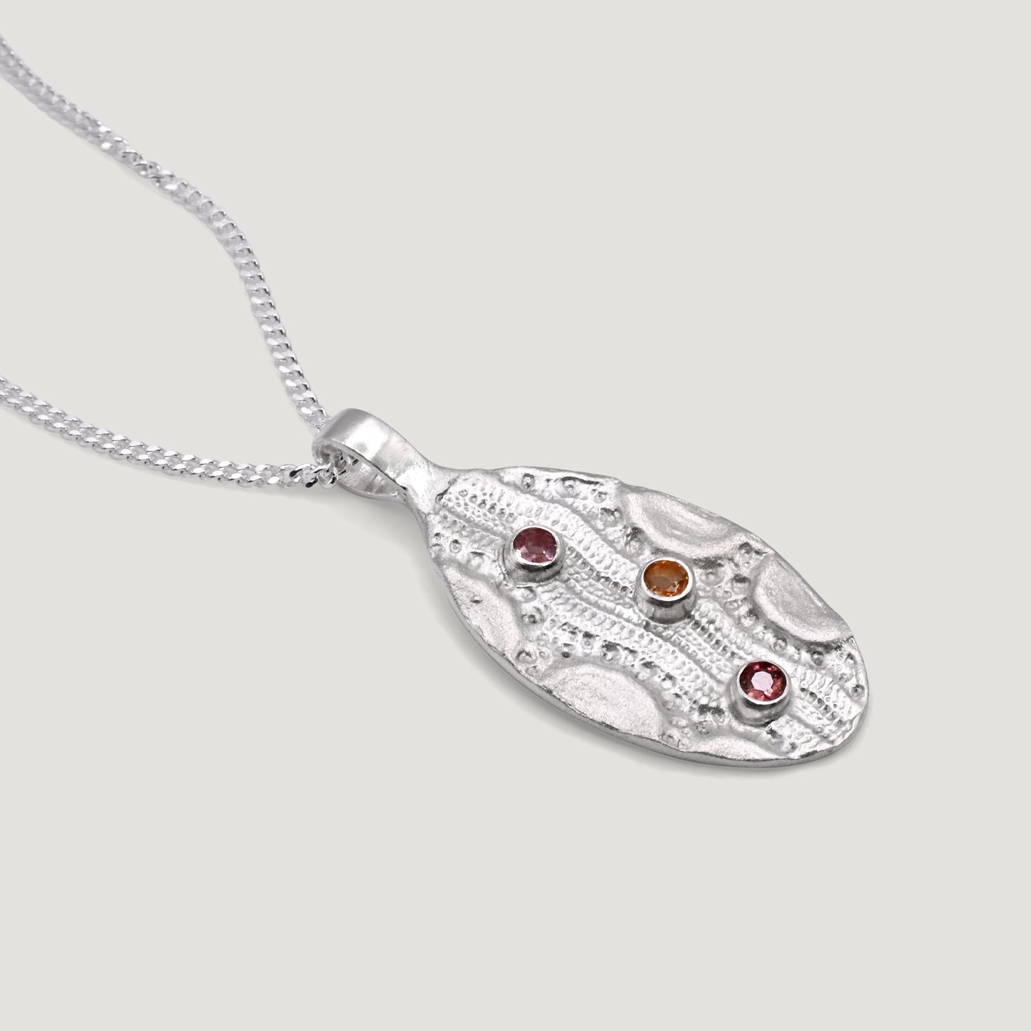 Trilo Tourmaline Pendant Necklace
