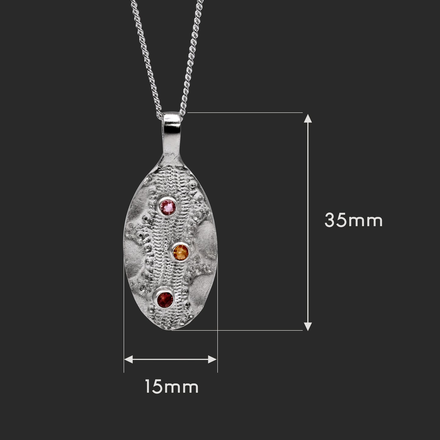 Trilo Tourmaline Pendant Necklace