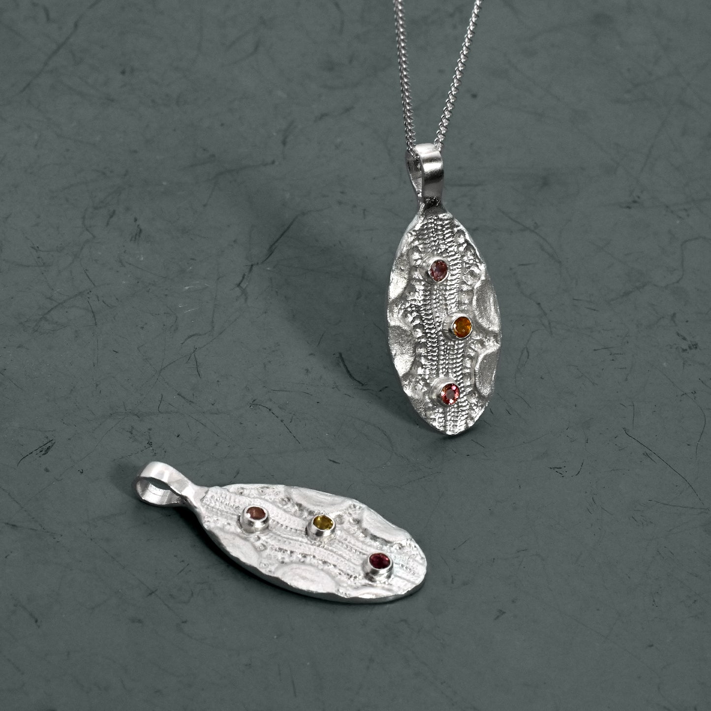 Trilo Tourmaline Pendant Necklace