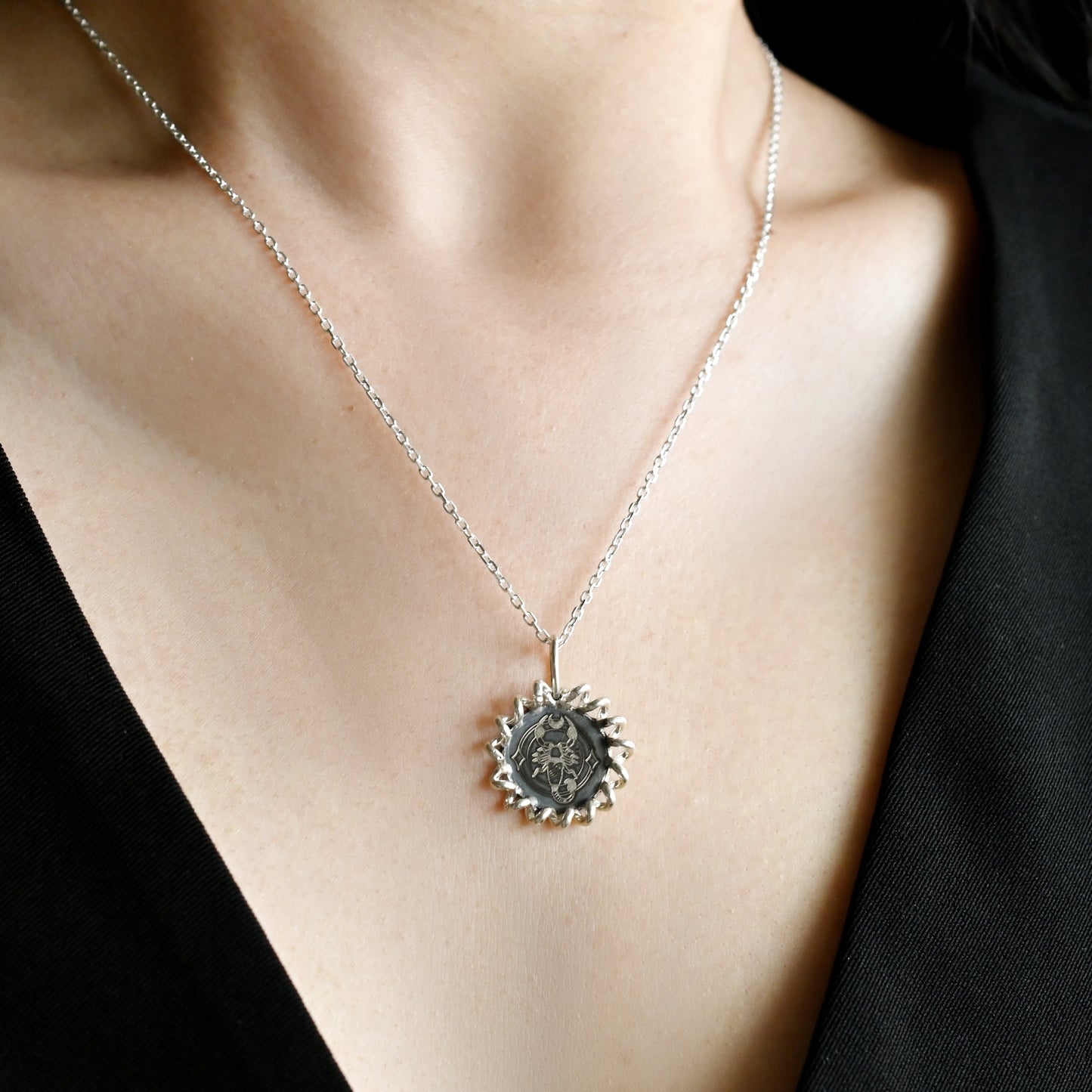 Aquarius Medallion Necklace