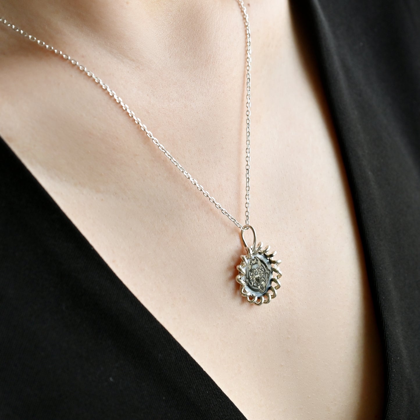 Aquarius Medallion Necklace