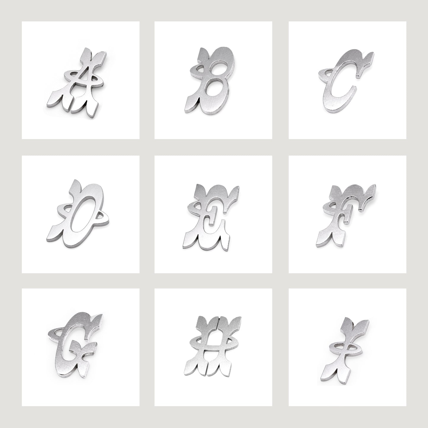 Initial Stud Earrings