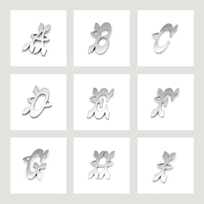 Initial Stud Earrings