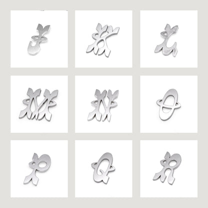 Initial Stud Earrings