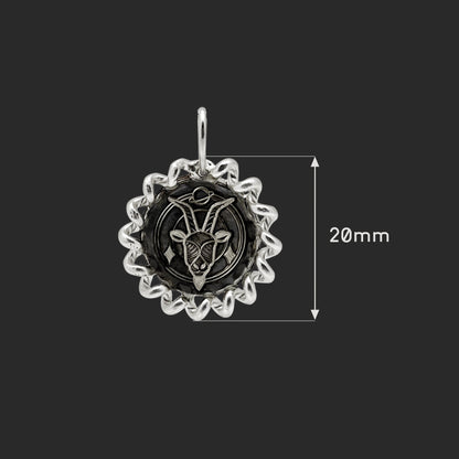 Capricorn Medallion Necklace