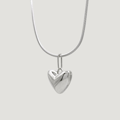 Initial Heart Locket Necklace