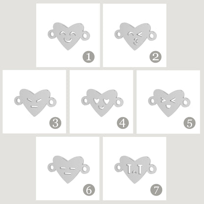 Heart Emoji Bracelet - Connector Charms