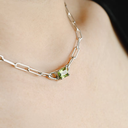 Olivine Chain Necklace