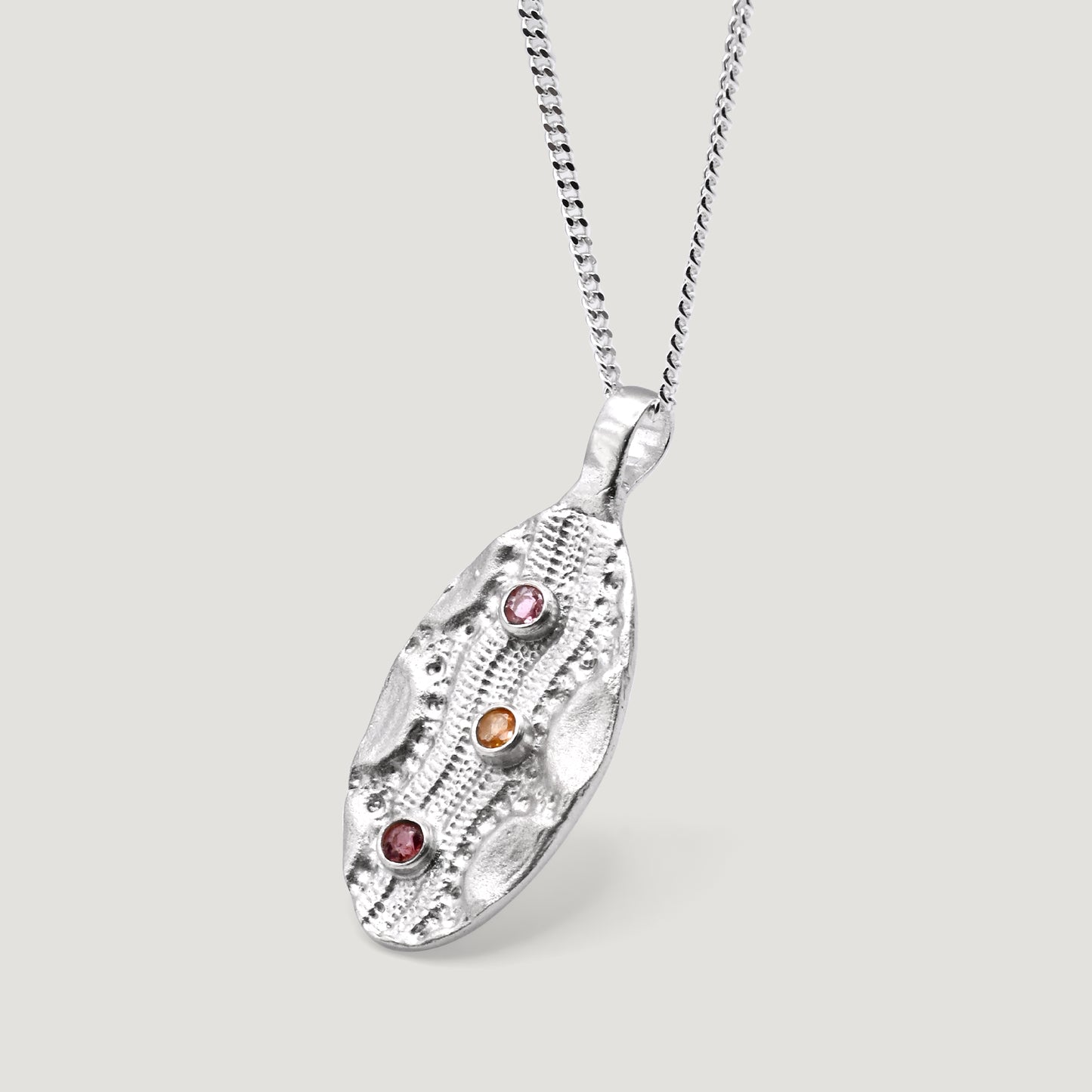 Trilo Tourmaline Pendant Necklace