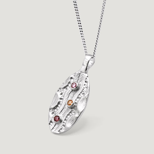 Trilo Tourmaline Pendant Necklace